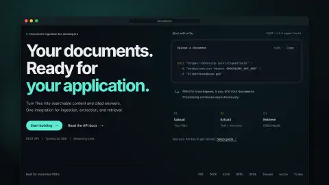 DocSlurp's home page: Your documents. Ready for your application.