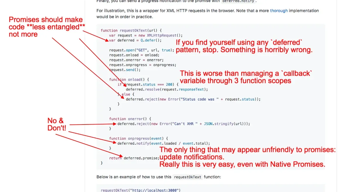 q xmlHTTP deferred anti-pattern